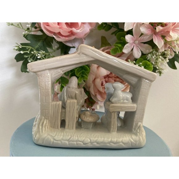 Vtg Ceramic Porcelain Nativity Jesus Mary Joseph - Picture 5 of 12